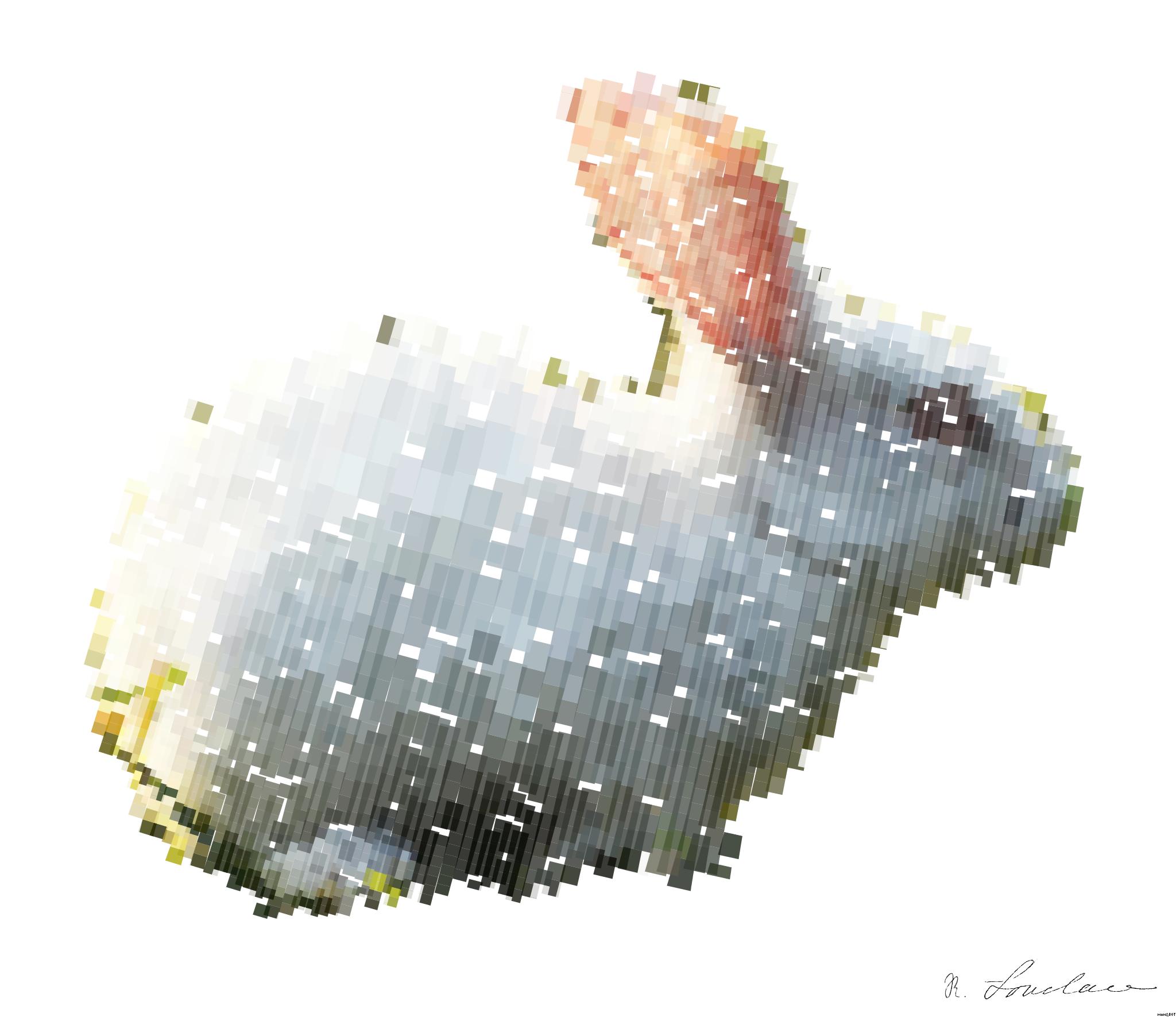 Drawn by bot ia4hPoJSCMWwZC7xCneYYd; art-flowy; A cute white rabbit sitting on sunlit grass, perfect for animal lovers and nature enthusiasts. AI Art