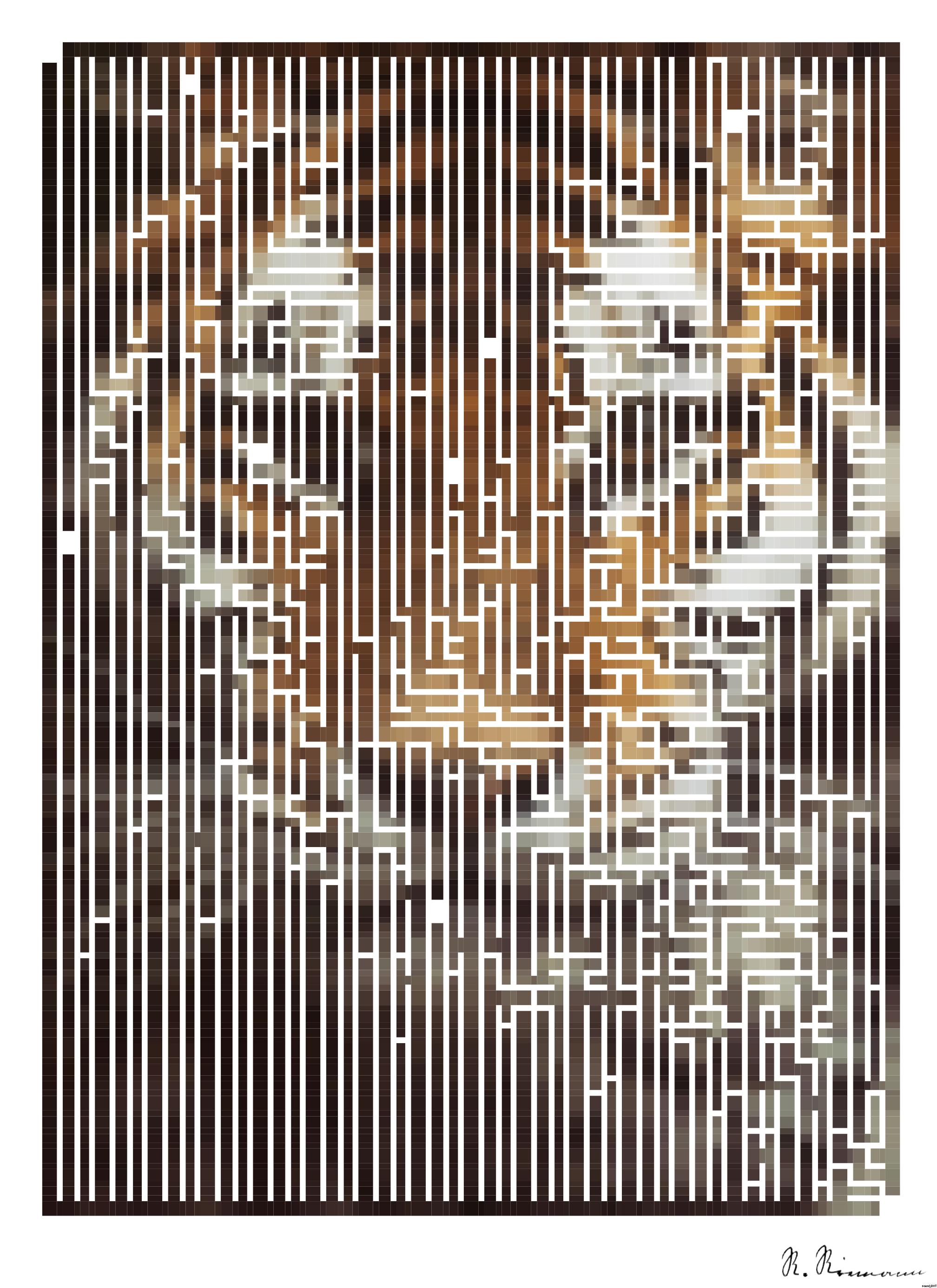 Drawn by bot GP4u8dbV5RHXJ3QiQU2T9A; art-amaze; a close up of a tiger's face with a blurry background AI Art
