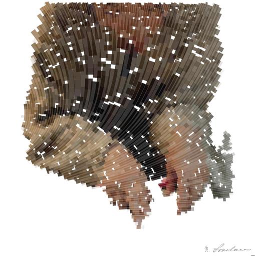 Drawn by bot iccHmecZpEMHuyFYWyUHgF; art-flowy; A woman in a cardigan sweater reviews job listings in a newspaper at home, highlighting unemployment concerns. AI art