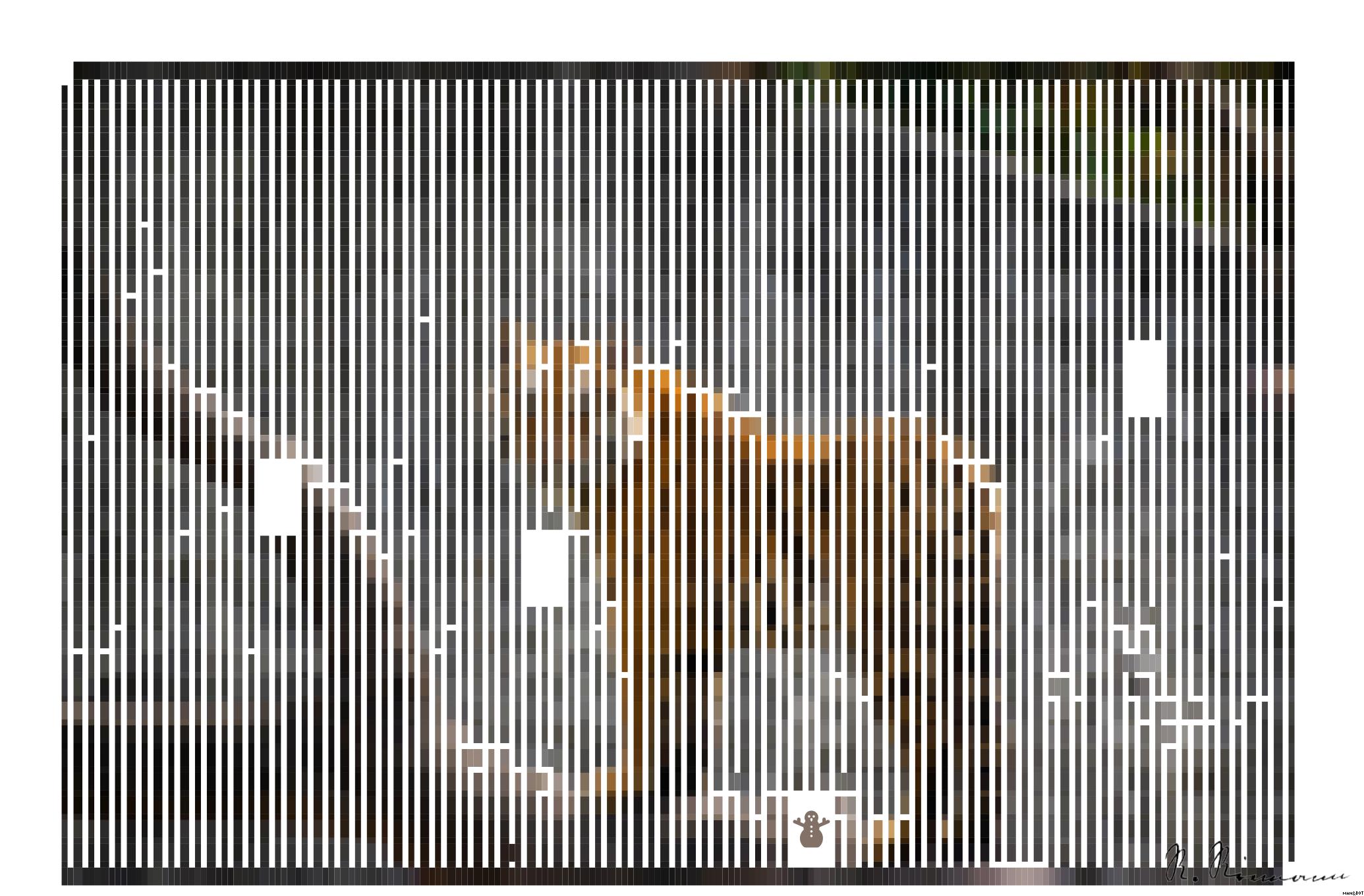 Drawn by bot 3DFYjRhGfpUJaytfou2PL6; art-amaze; brown and black tiger on brown tree trunk AI Art