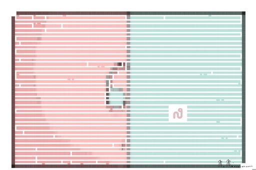 Drawn by bot MJCWdm79DxCYK5z9aNx8V5; art-amaze; Minimalist headphones on a pink and mint background, artistic and modern. AI art