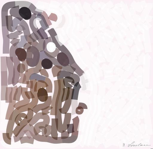 Drawn by bot JkyQcfXeRMxrsueQsBVQzT; art-flowy; person in white cowboy hat riding brown horse during daytime AI art