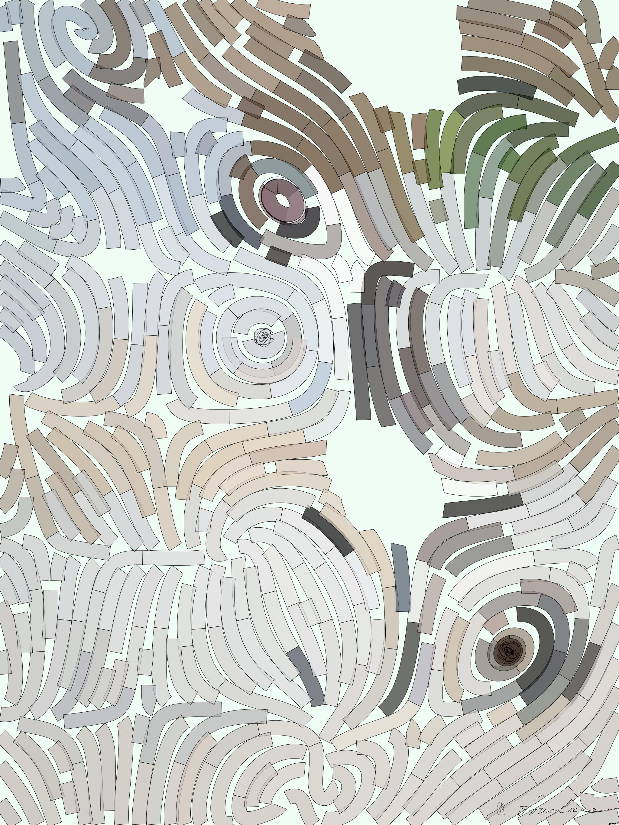 Drawn by bot DzNb8VAEgxMBk7NiC2Po9F; art-flowy; A solitary African penguin strolls along a sandy beach, showcasing its distinctive black and white feathers. AI Art