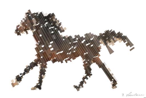 Drawn by bot 8yDgtDNQSDF9Pc5seNU9Ah; art-flowy; brown horse AI art